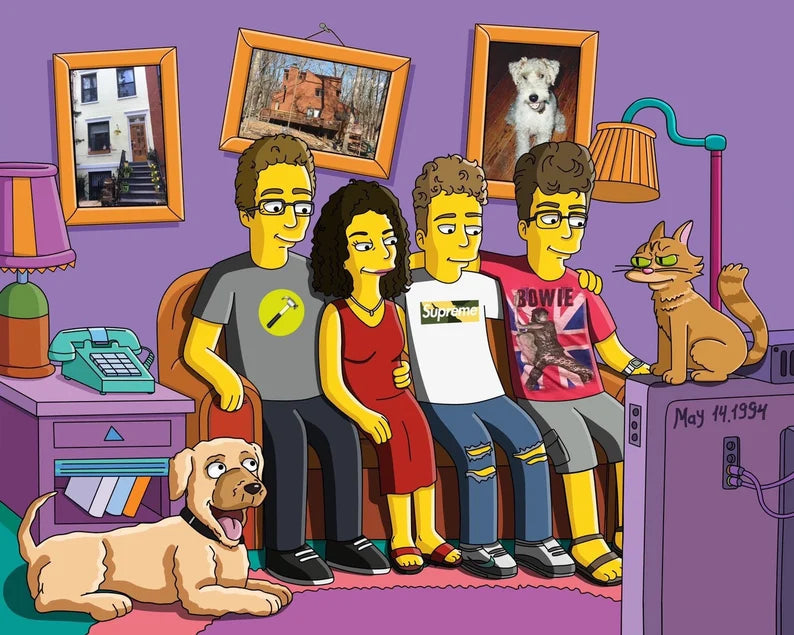Hazte Amarillo - Retrato personalizado Simpsons