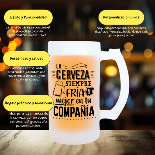 Jarra de Cerveza Mate Personalizada - 500ml