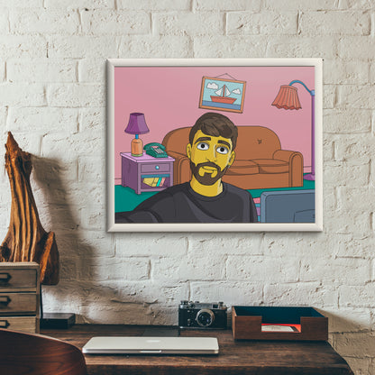 Go Yellow - Simpsons Custom Portrait
